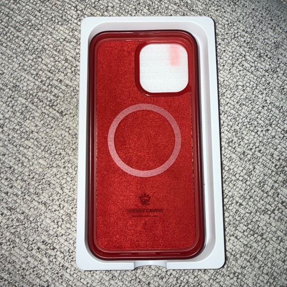 iPhone 14 Pro Max Velvet Caviar Red and Pink Checkered Phone - Picture 3 of 4